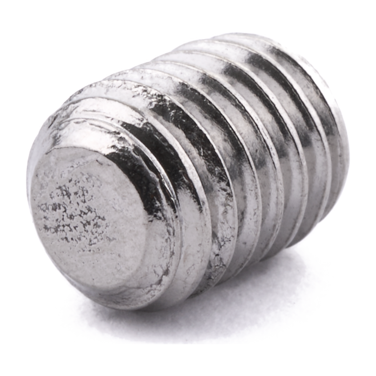 Socket set screw with flat point, stainless steel