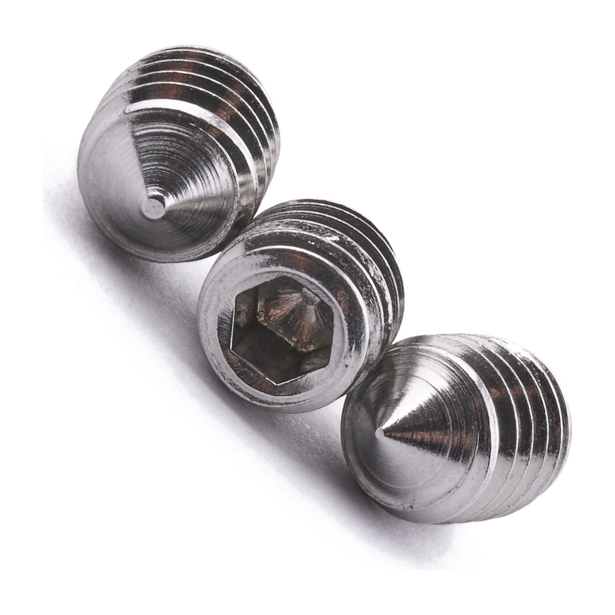 Socket set screw with cone point, DIN 914, stainless steel