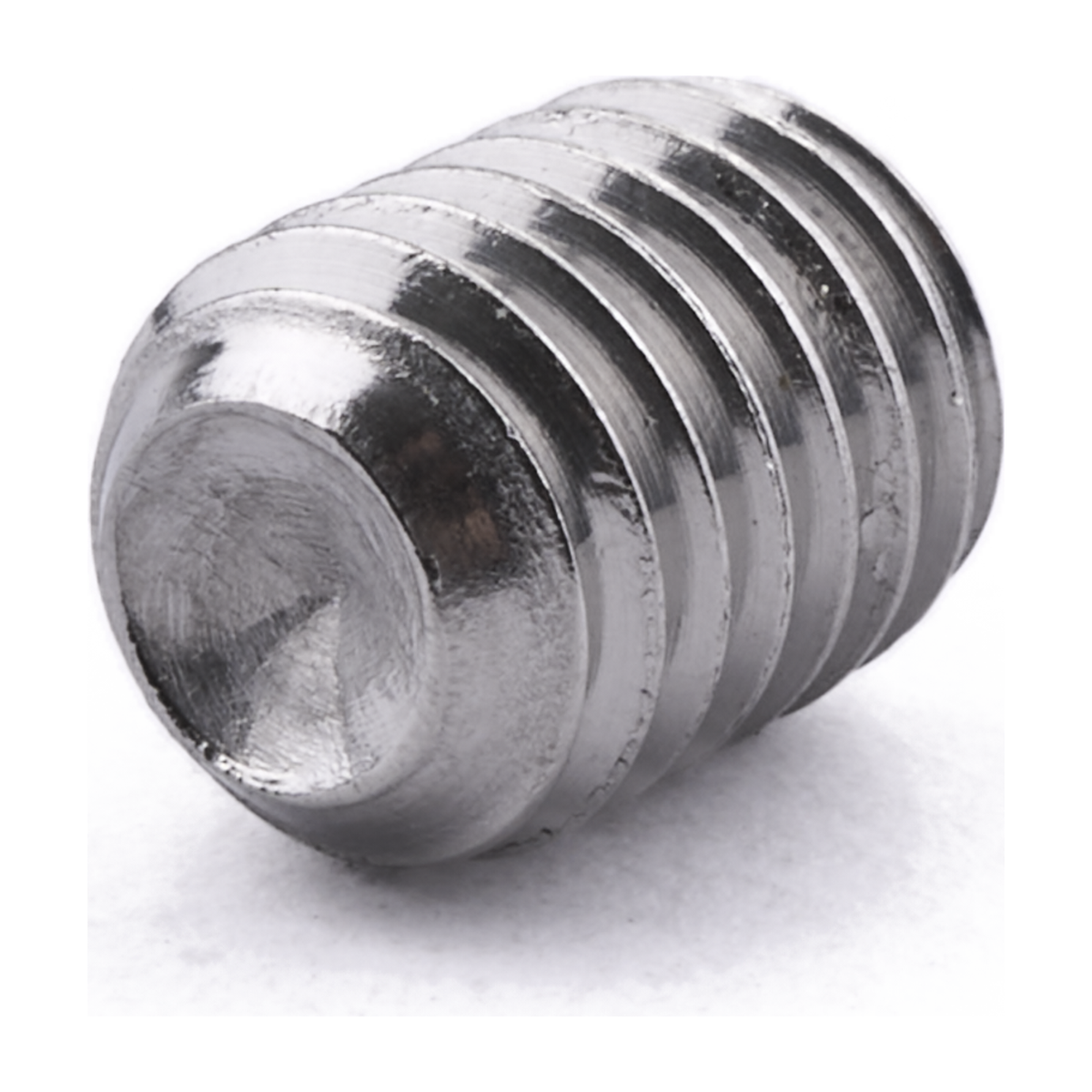 Socket set screw with cup point, stainless steel