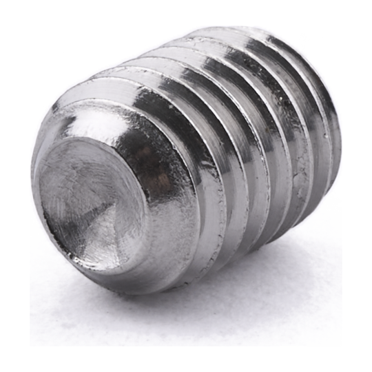 Socket set screw with cup point, stainless steel