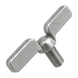 Wing screw, American form, stainless steel