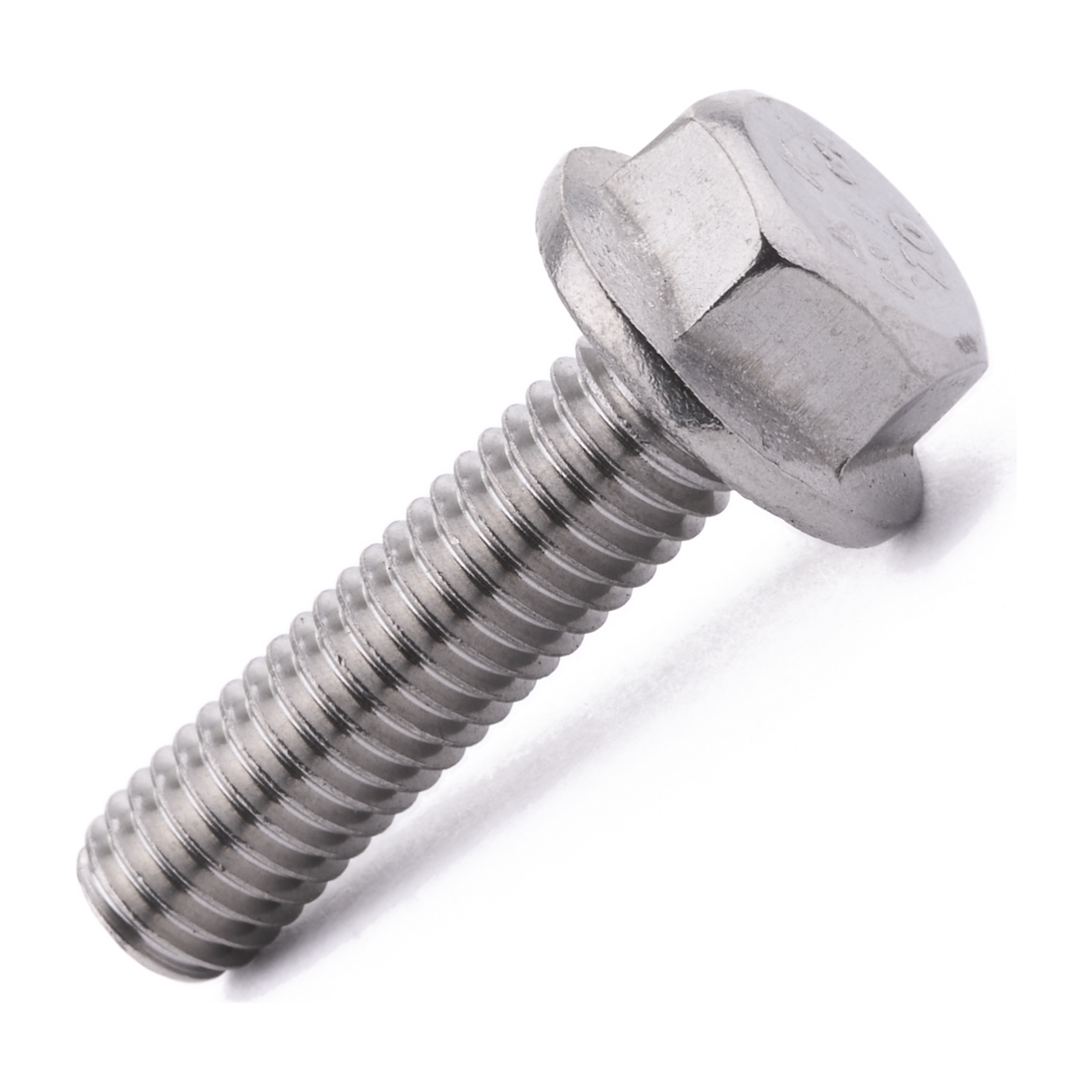 Hex head flange screw, non-serrated, DIN 6921, stainless steel