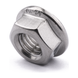 Hexagon flange nut, stainless steel