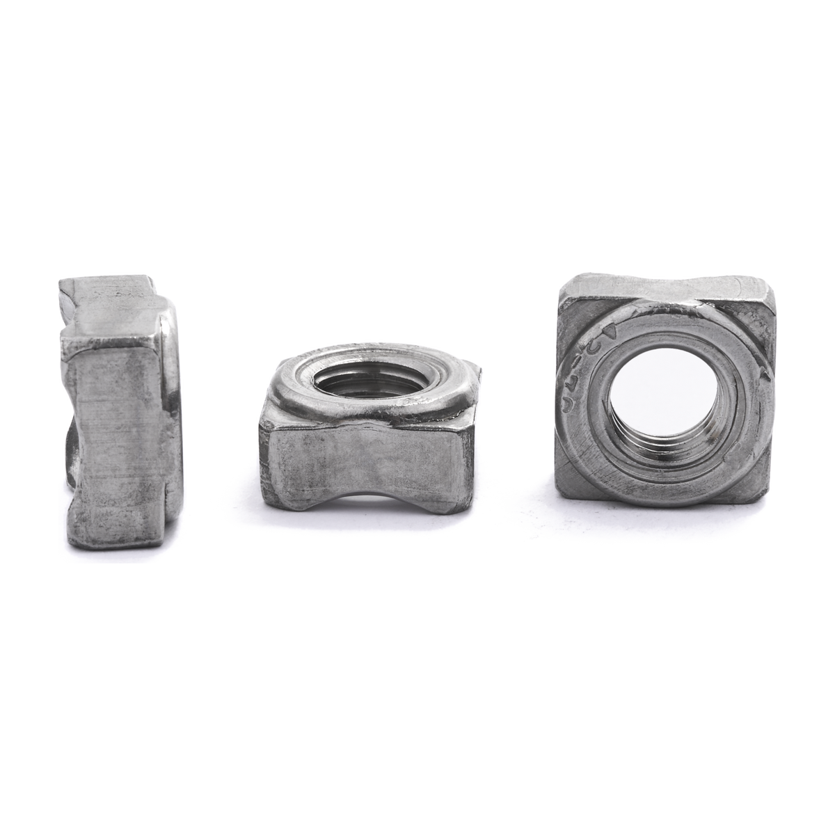 Square weld nut, DIN 928, stainless steel
