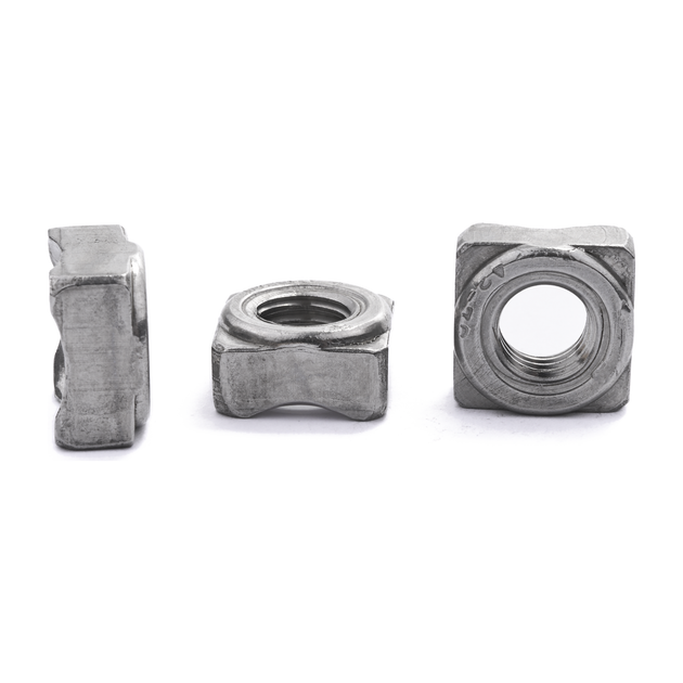 Square weld nut, DIN 928, stainless steel