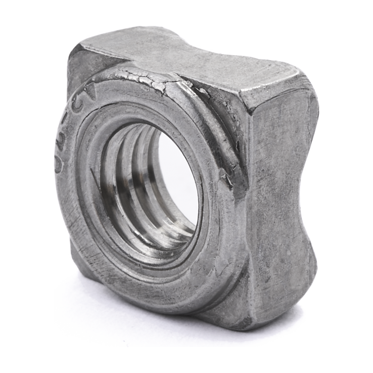 Square weld nut, DIN 928, stainless steel