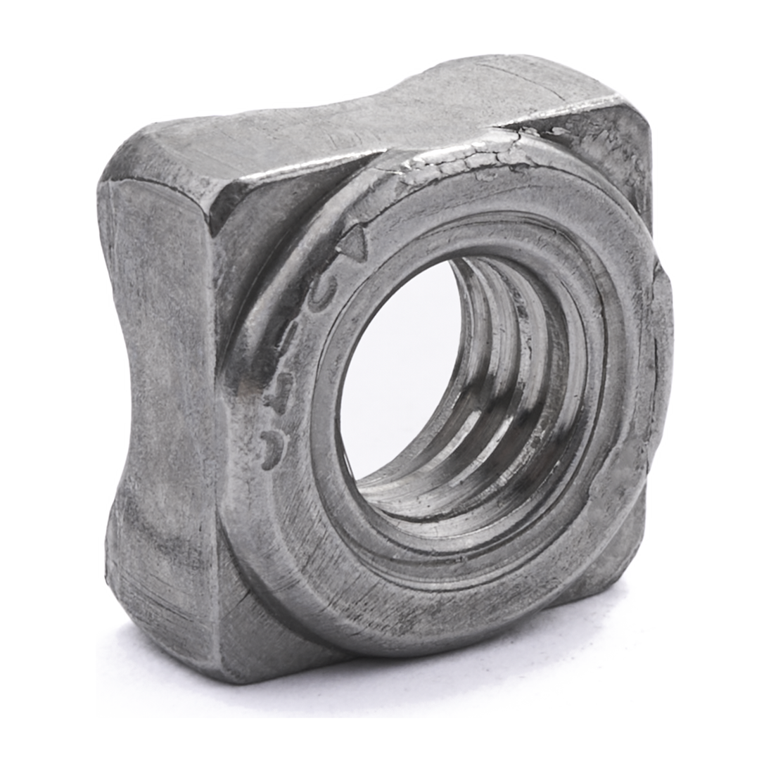 Square weld nut, DIN 928, stainless steel
