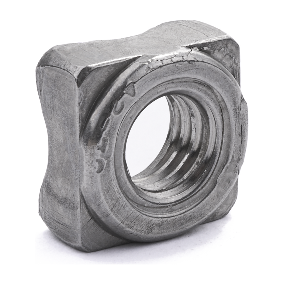 Square weld nut, DIN 928, stainless steel
