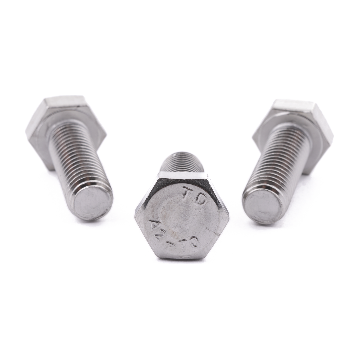 Hexagon head set screw, fully threaded, stainless steel