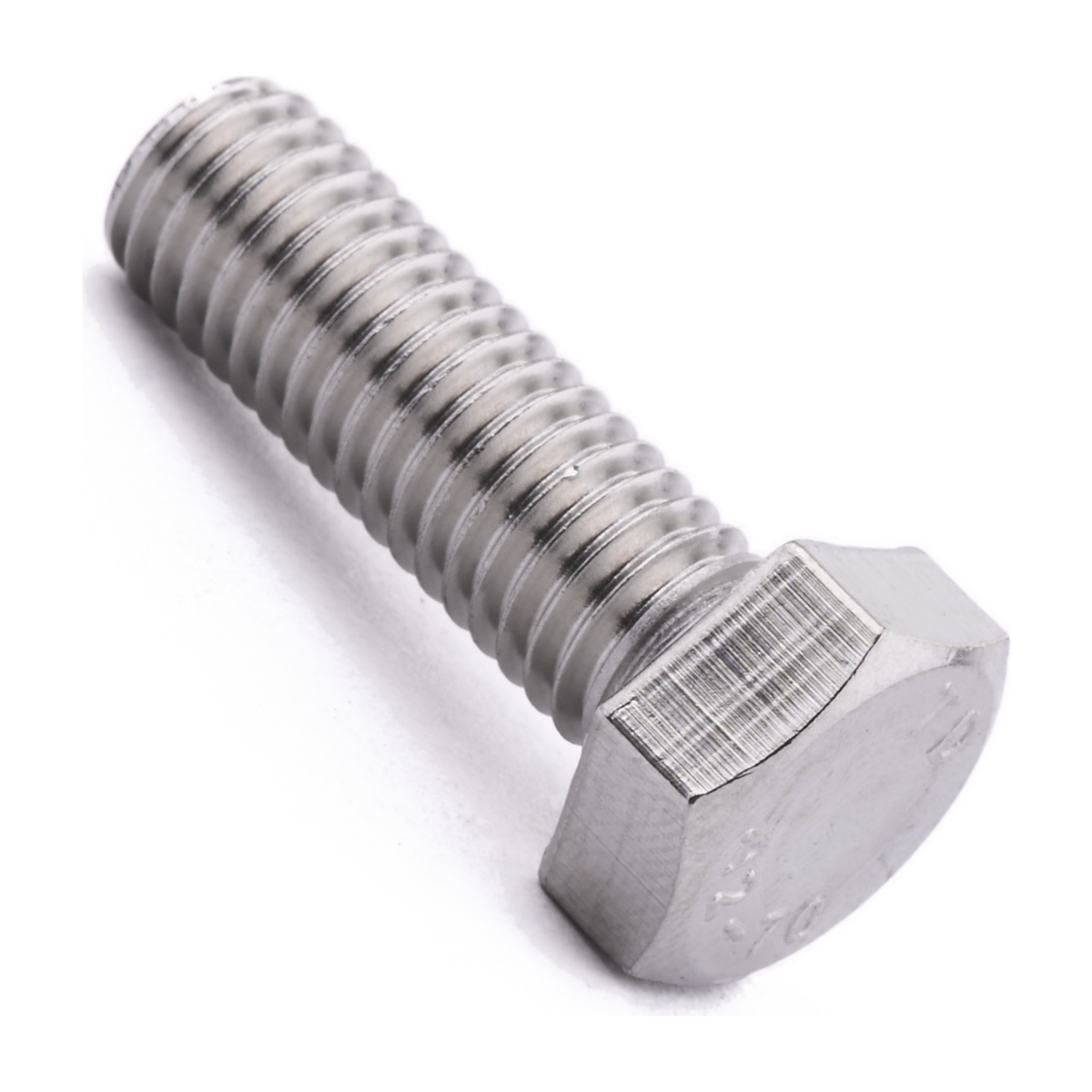 Hexagon head set screw, fully threaded, stainless steel