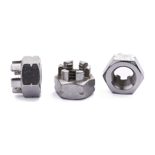 Hex castle nut, DIN 935, stainless steel