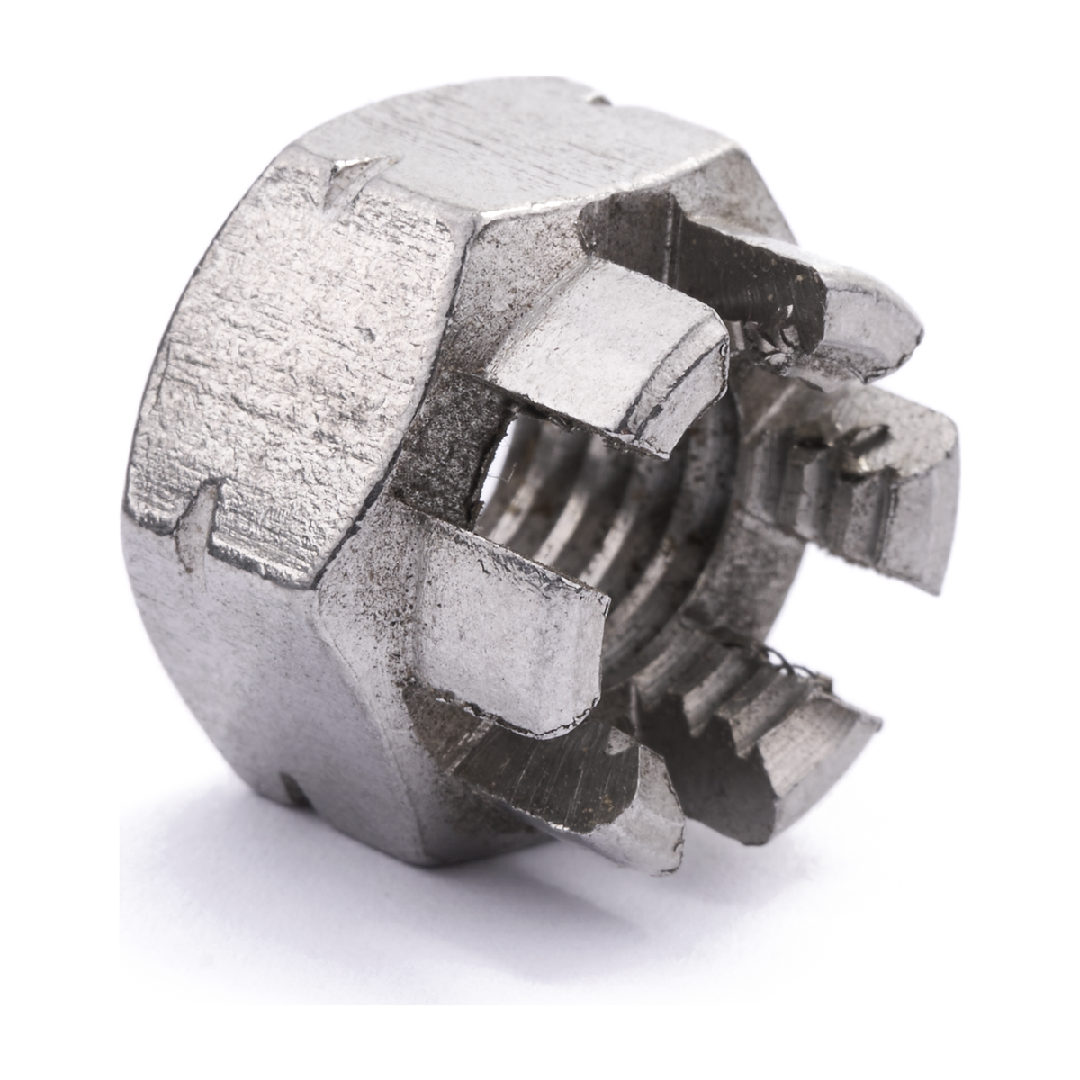 Hex castle nut, DIN 935, stainless steel