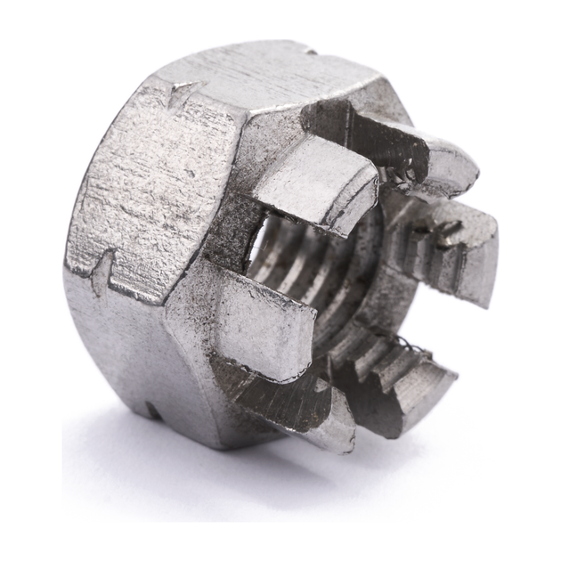 Hex castle nut, DIN 935, stainless steel