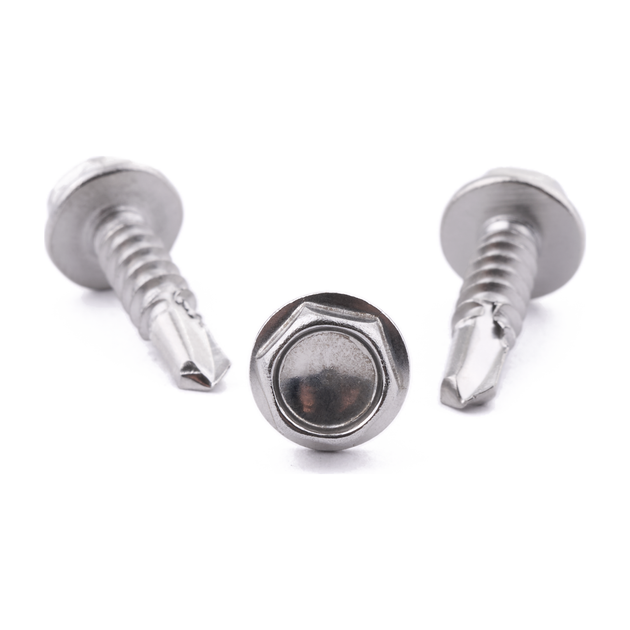 Hex head self-drilling screw, DIN 7504-K, stainless steel