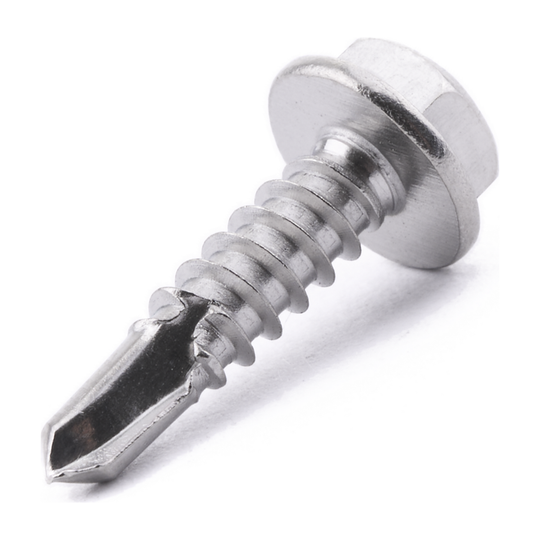 Hex head self-drilling screw, DIN 7504-K, stainless steel