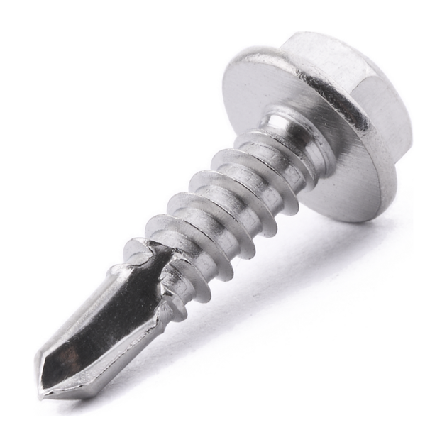 Hex head self-drilling screw, DIN 7504-K, stainless steel