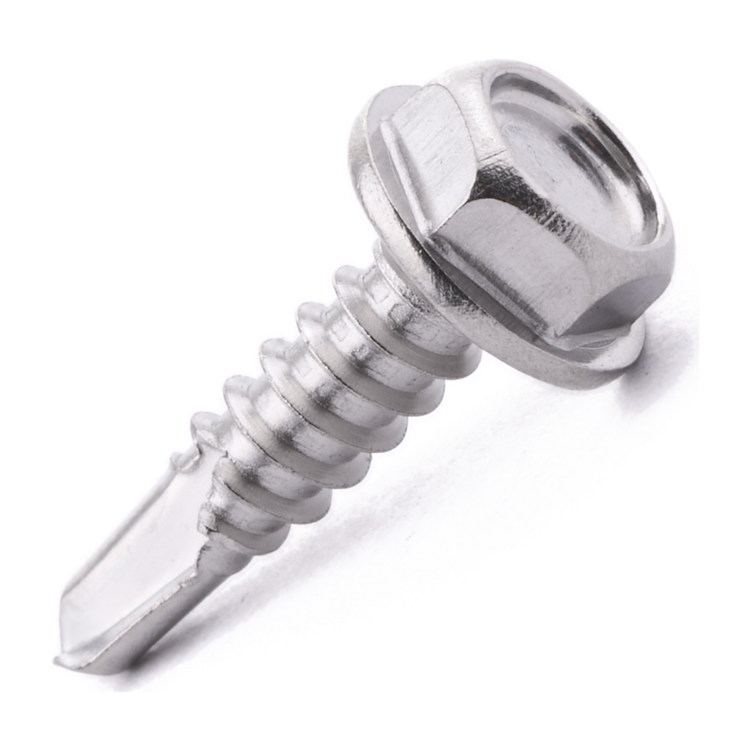 Hex head self-drilling screw, DIN 7504-K, stainless steel