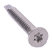 Countersunk self-drilling screw with six lobe drive, DIN 7504-O, A2 (304) stainless steel