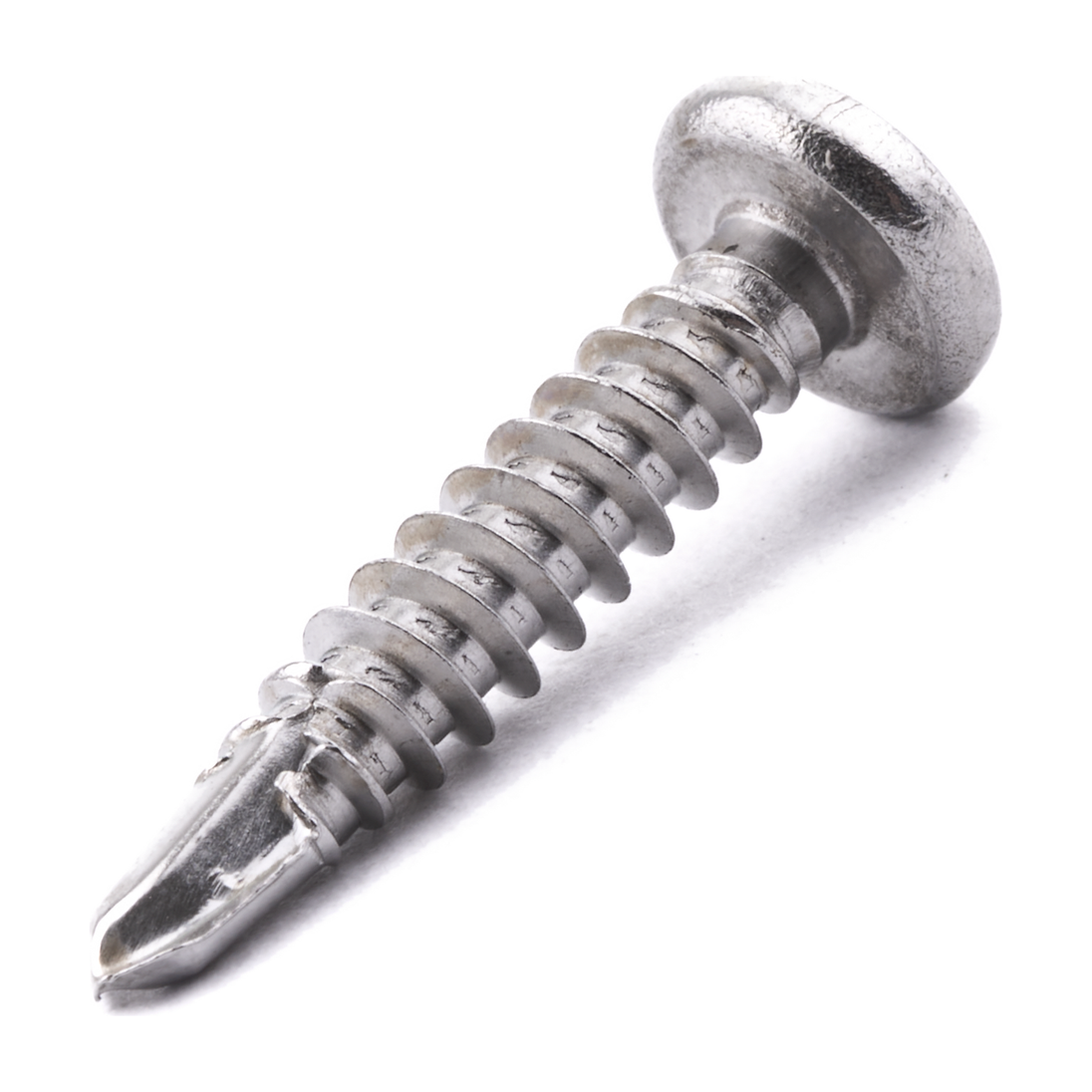 Countersunk self-drilling screw with Pozi drive, stainless steel