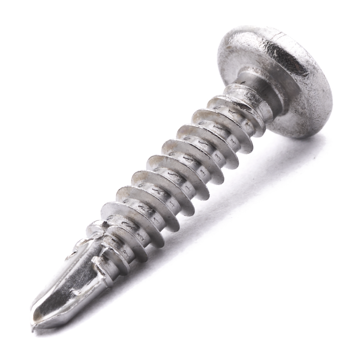 Countersunk self-drilling screw with Pozi drive, stainless steel