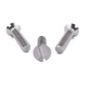 Countersunk machine screw with slotted drive, stainless steel