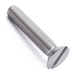 Countersunk machine screw with slotted drive, stainless steel