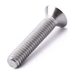 Countersunk machine screw with Pozi drive, stainless steel