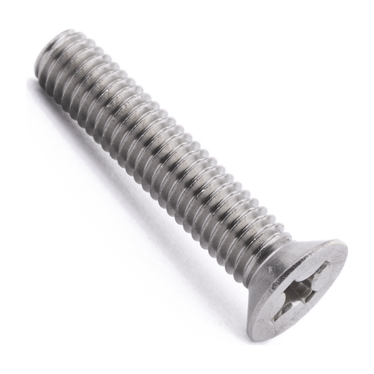 Countersunk machine screw with Phillips drive, stainless steel
