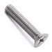 Countersunk machine screw with Phillips drive, stainless steel