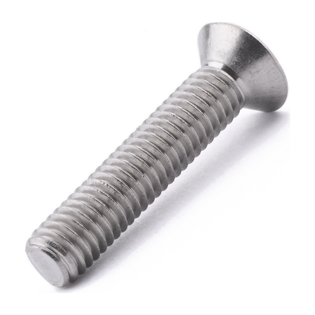 Countersunk machine screw with Phillips drive, stainless steel