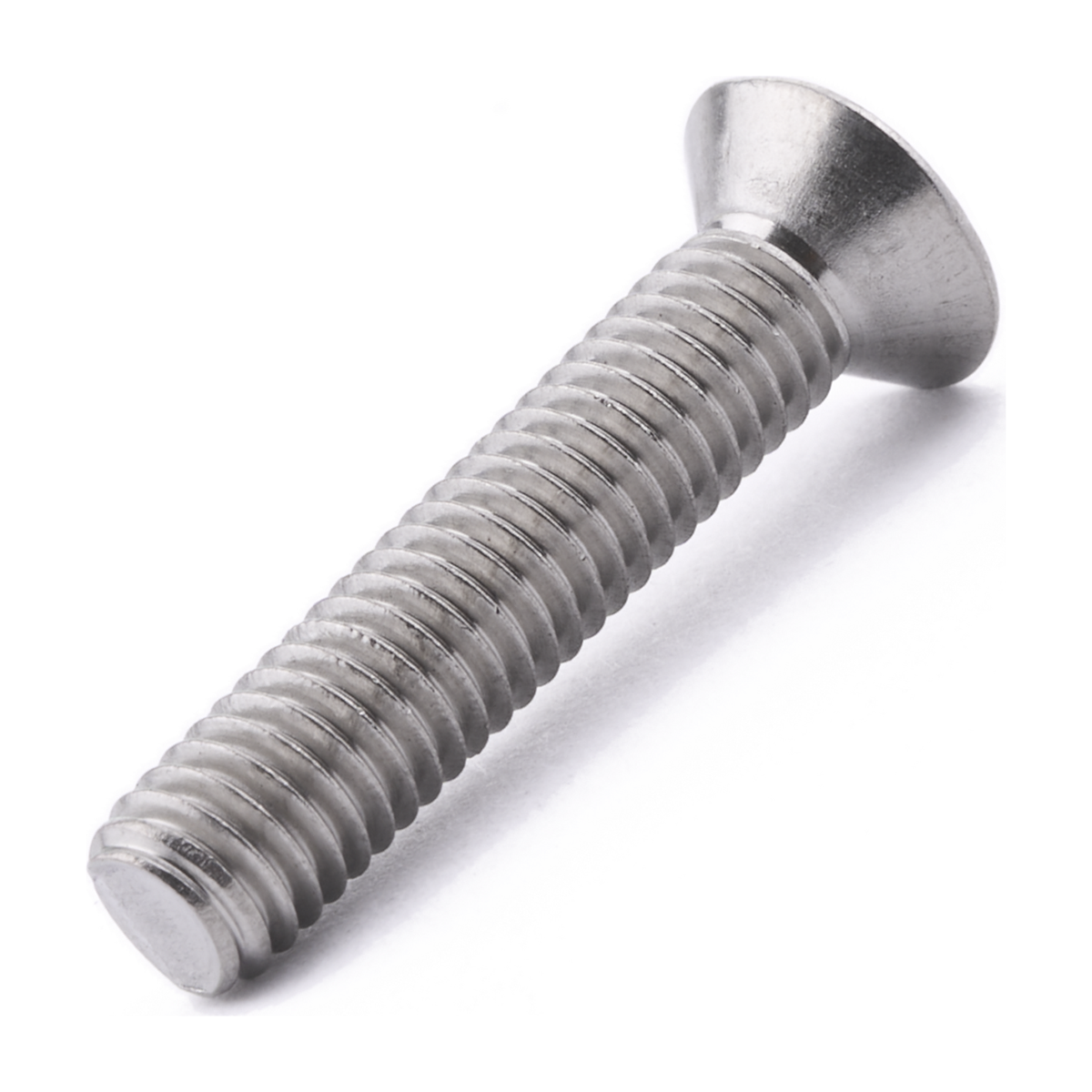 Countersunk machine screw with Phillips drive, stainless steel
