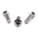 Raised countersunk machine screw with Pozi drive, stainless steel