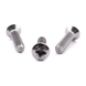 Raised countersunk machine screw with Pozi drive, stainless steel