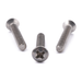 Raised countersunk machine screw with Phillips drive, stainless steel