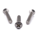 Raised countersunk machine screw with Phillips drive, stainless steel