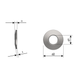 Conical spring washer, DIN 6796, stainless steel