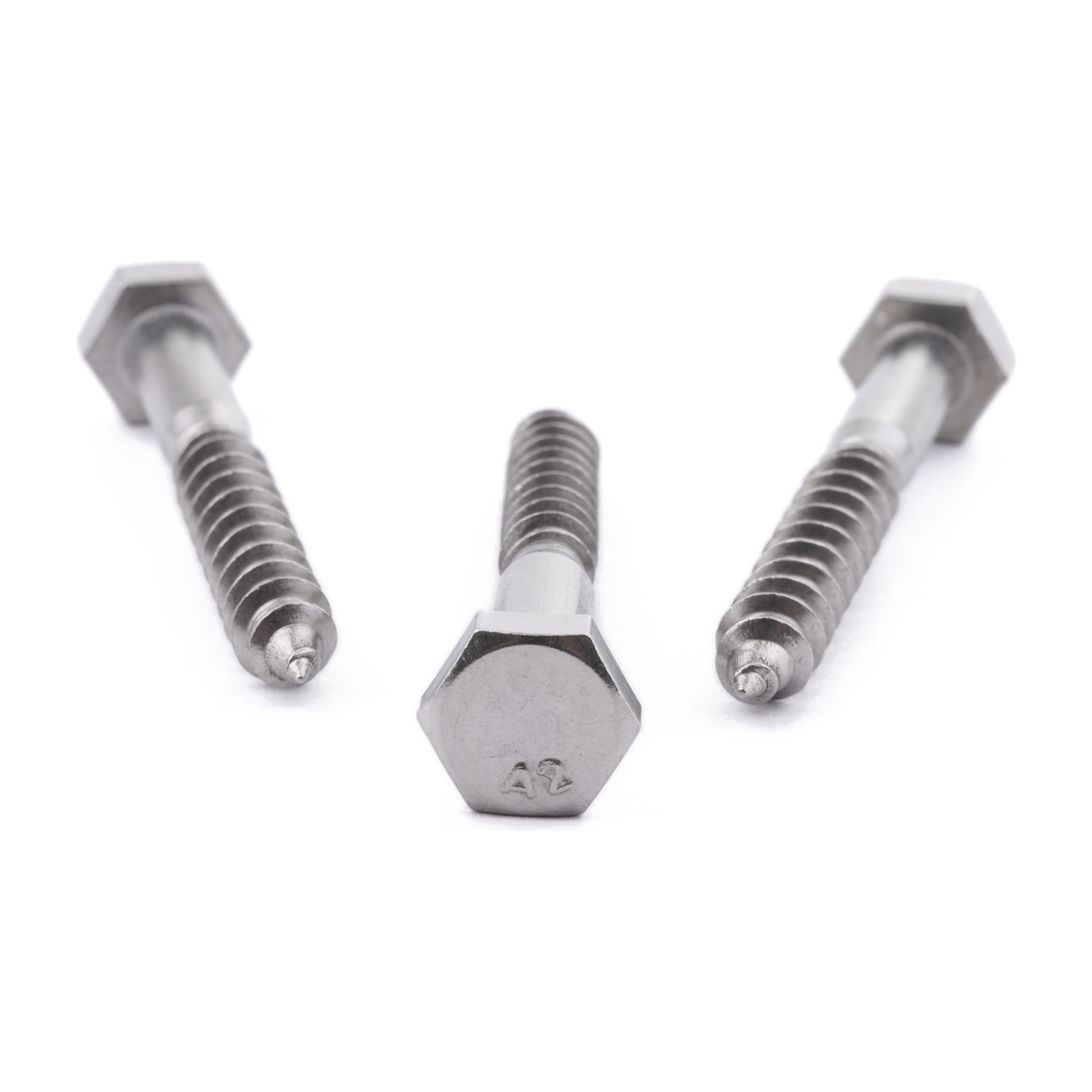 Hexagon head coach screw, DIN 571, stainless steel