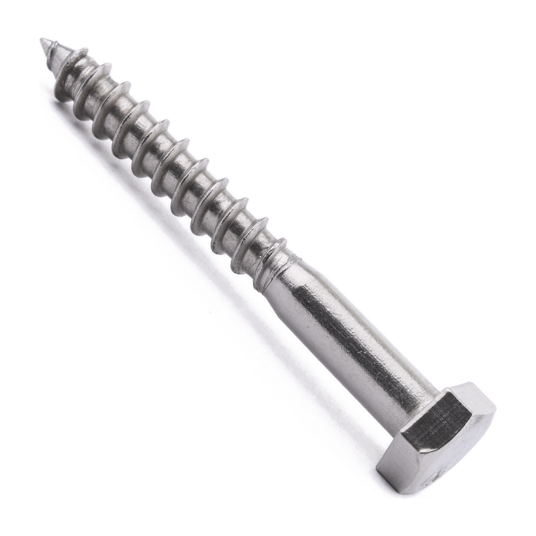 Hexagon head coach screw, DIN 571, stainless steel