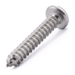 Pan head self-tapping screw with slotted drive, stainless steel