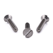 Countersunk self-tapping screw with slotted drive, stainless steel