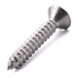Countersunk self-tapping screw with slotted drive, stainless steel