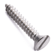 Countersunk self-tapping screw with slotted drive, stainless steel