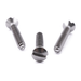 Raised countersunk self-tapping screw with slotted drive, DIN 7973-C, A2 (304) stainless steel