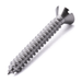 Raised countersunk self-tapping screw with slotted drive, DIN 7973-C, A2 (304) stainless steel