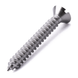 Raised countersunk self-tapping screw with slotted drive, DIN 7973-C, A2 (304) stainless steel