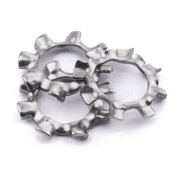 External tooth washer, stainless steel