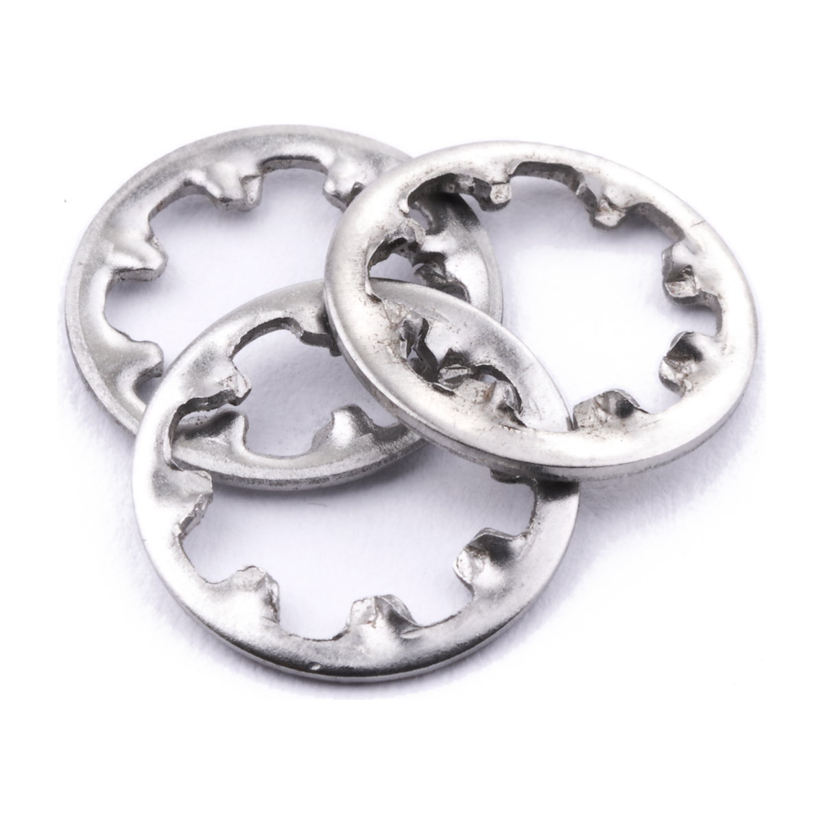 Internal tooth washer, stainless steel