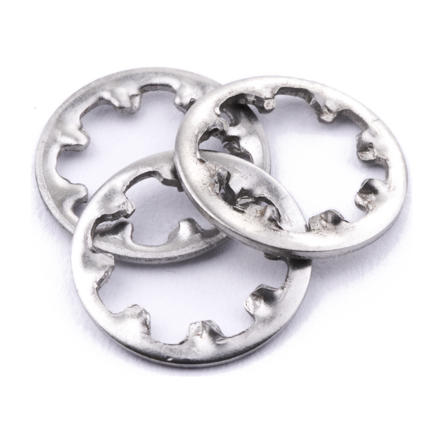 Internal tooth washer, stainless steel