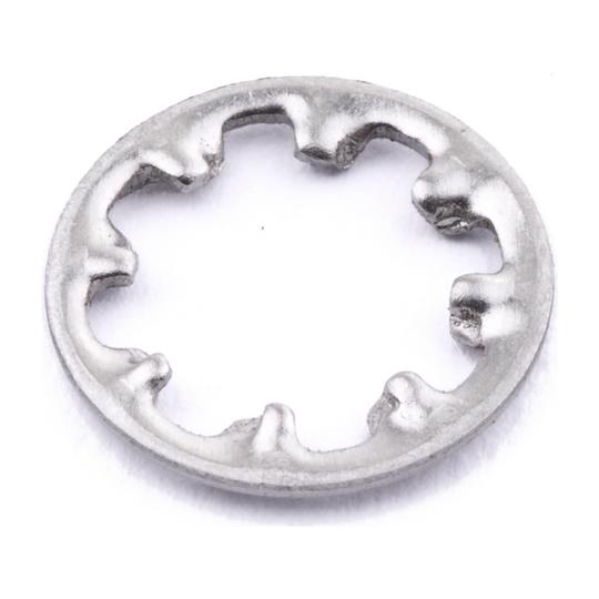 Internal tooth washer, stainless steel
