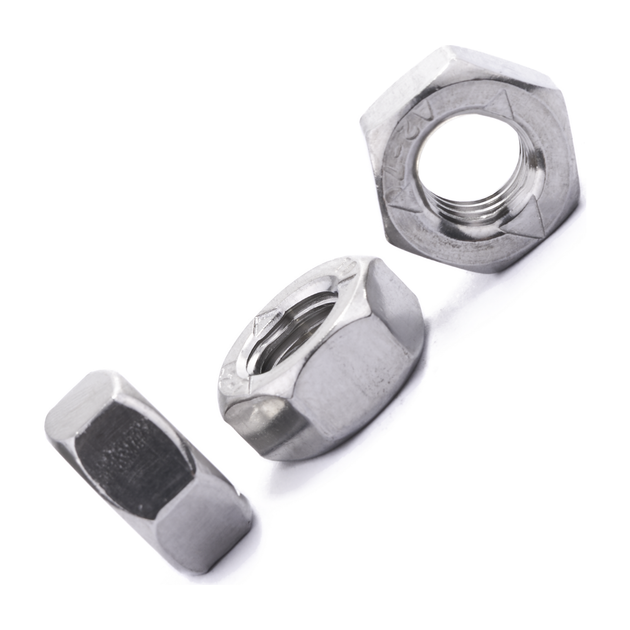 Prevailing torque nut, stainless steel
